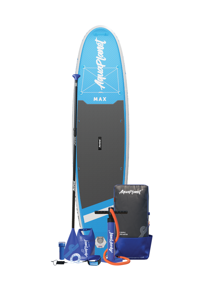 Aquaplanet MAX 10’6″ Inflatable Paddle Board Package - Blue