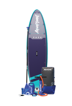 Aquaplanet PACE 10’6″ Inflatable Paddle Board Package - Teal/Midnight