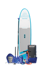 Aquaplanet ROCKIT 10’2" Inflatable Paddle Board/Kayak Package - Blue